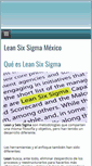 Mobile Screenshot of leansixsigmamexico.com